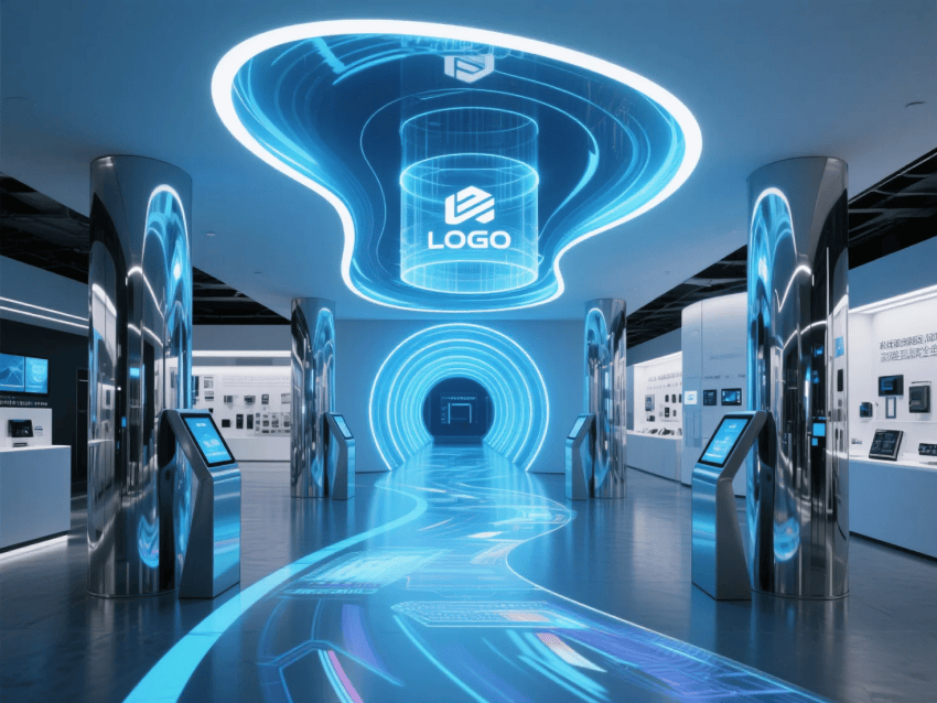 合肥展廳設(shè)計(jì)：1000平電子產(chǎn)品展廳效果分享