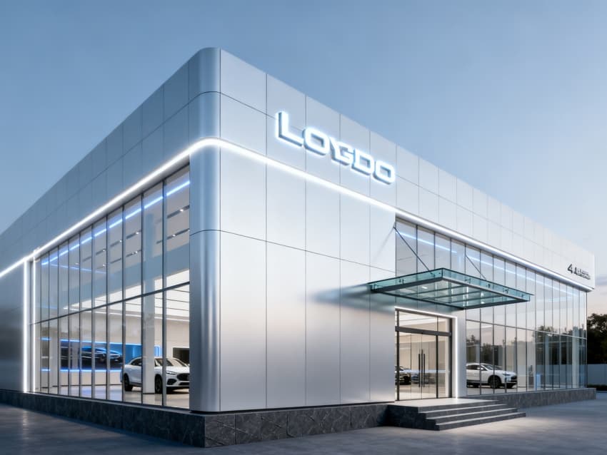 3300平合肥現(xiàn)代科技風(fēng)4s店設(shè)計(jì)效果分享