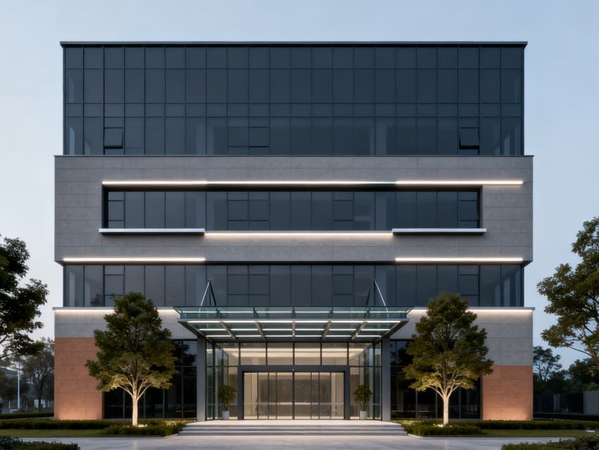 蕪湖3300平三層辦公樓裝修設(shè)計(jì)效果分享