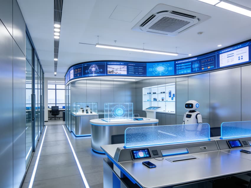 蚌埠3500平科技信息公司裝修設(shè)計(jì)效果