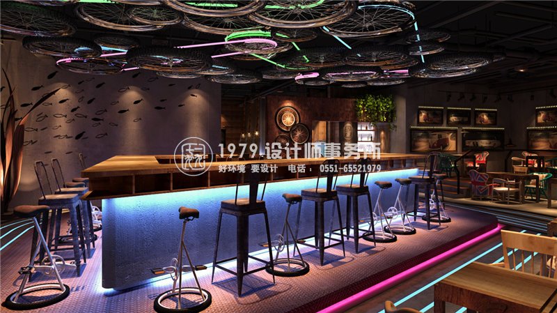 餐飲店設(shè)計(jì)之魚(yú)酷燒烤店面