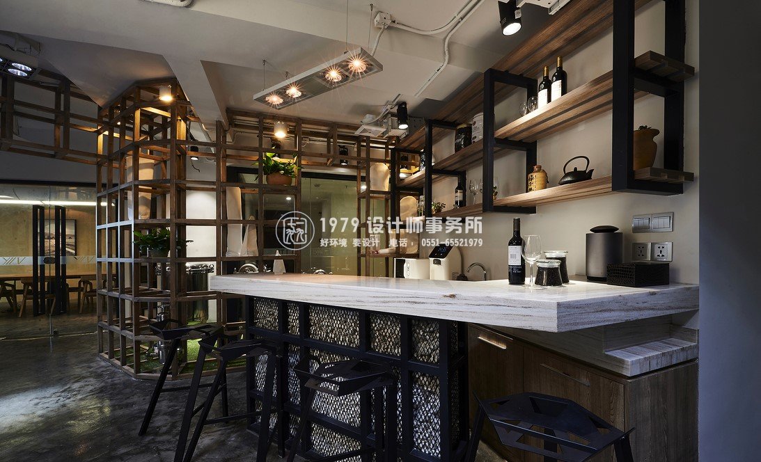 合肥昌盛過濾設(shè)計(jì)有限公司辦公室設(shè)計(jì)之吧臺(tái)設(shè)計(jì)效果圖