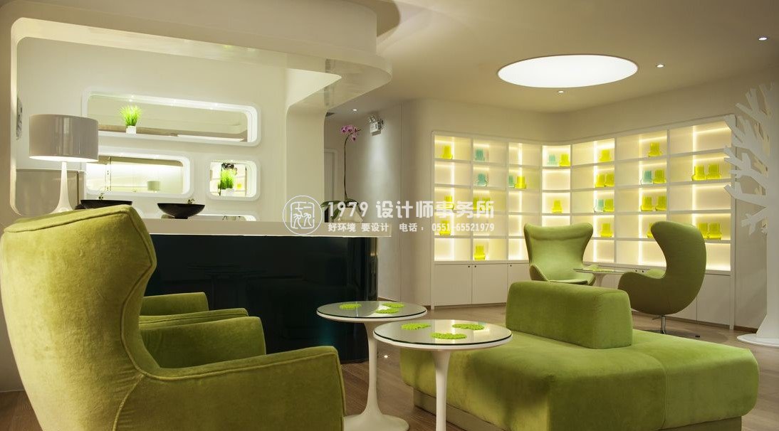 合肥貝琳國(guó)際 美容院設(shè)計(jì)之客戶體驗(yàn)區(qū)設(shè)計(jì)側(cè)面效果圖