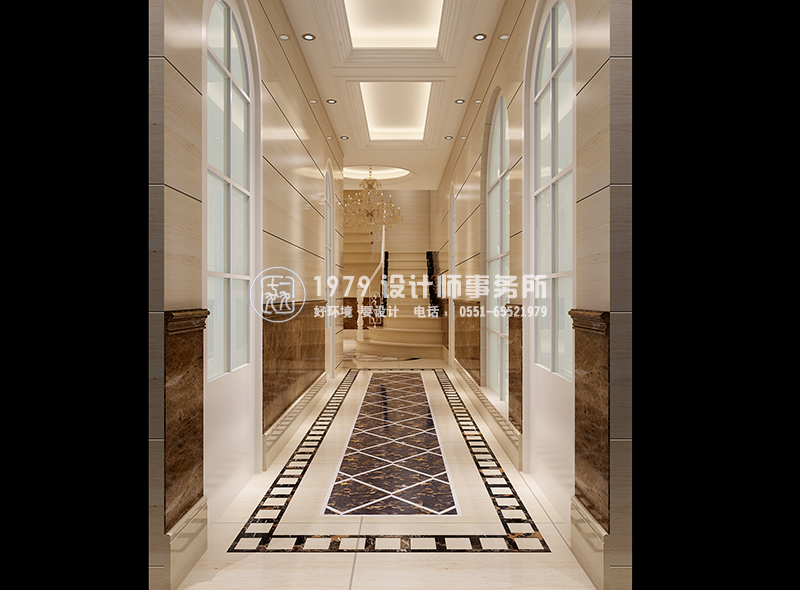 藝術(shù)教育培訓(xùn)機(jī)構(gòu)過(guò)道樓梯裝修設(shè)計(jì)效果圖