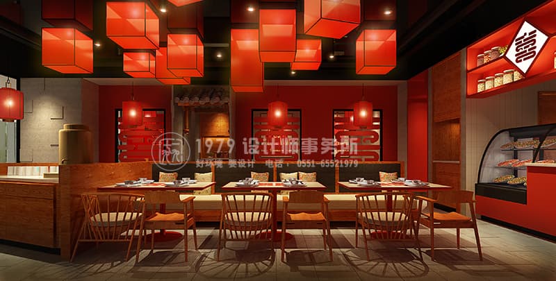 合肥大喜川菜軟裝設(shè)計(jì)效果圖