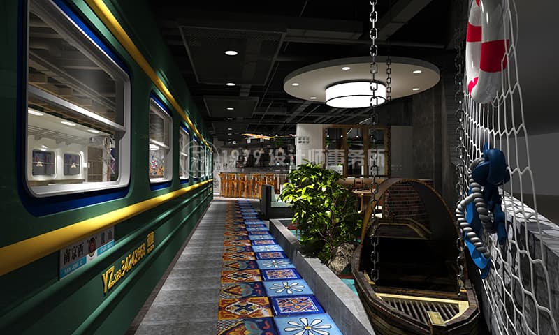 合肥香辣蝦火鍋店燈光設(shè)計(jì)效果圖