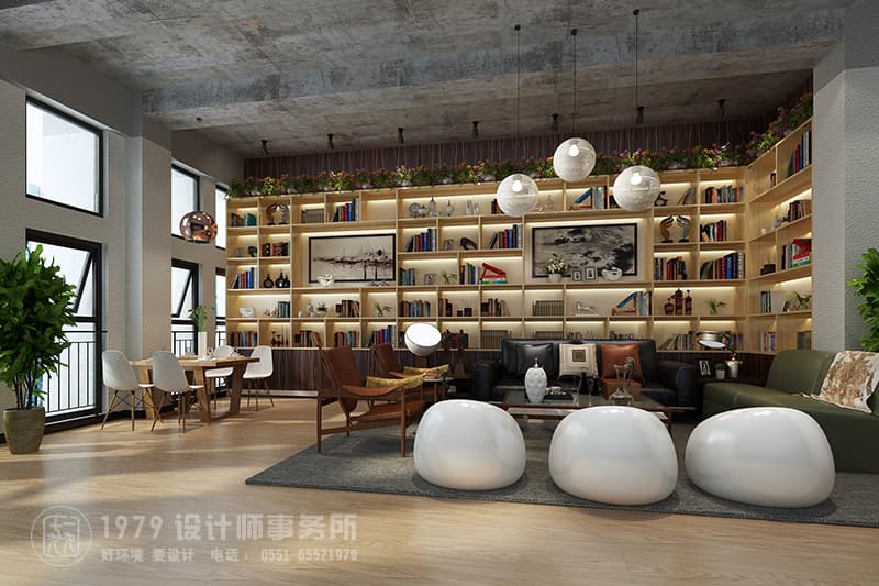 合肥個(gè)性別致書店休息區(qū)裝修效果圖 - 簡(jiǎn)單的裝飾 后現(xiàn)代的設(shè)計(jì)讓書店看起來(lái)簡(jiǎn)潔舒適上檔次