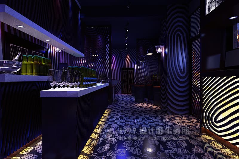 酒吧燈光設(shè)計效果圖 - 炫彩的燈光給你一個不一樣的視覺感