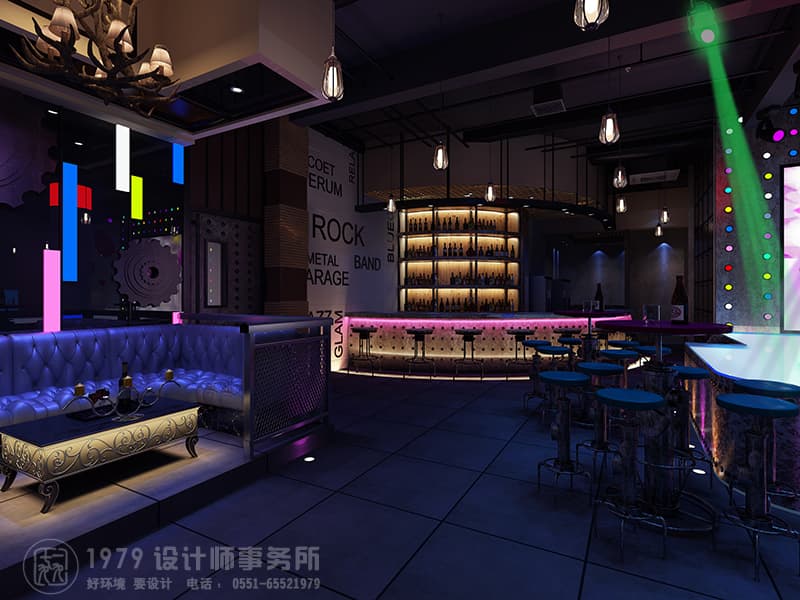 酒吧燈光設(shè)計(jì)及吊頂設(shè)計(jì)效果圖