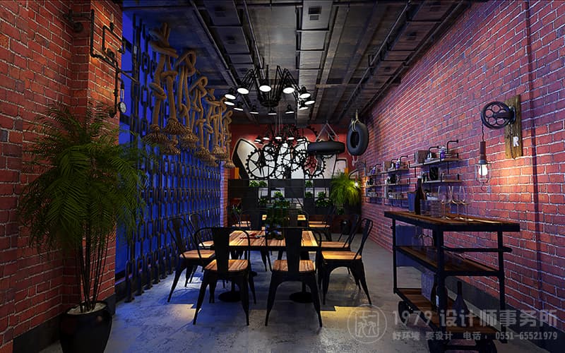 獨(dú)特靜謐的餐飲區(qū)域裝修效果圖