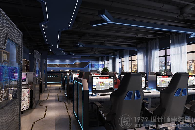 合肥中天網(wǎng)咖普通區(qū)設計效果圖