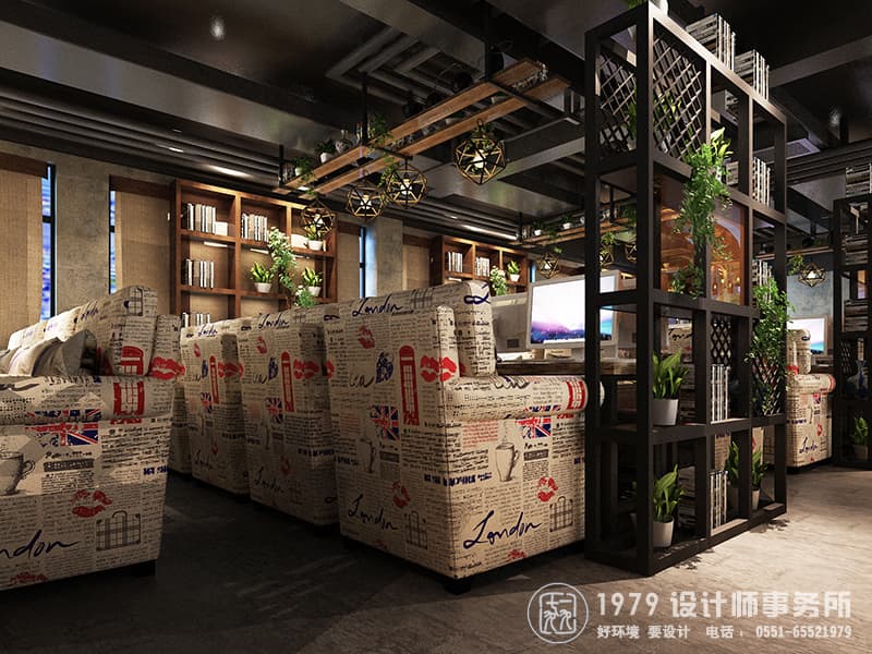 合肥loft風格網(wǎng)咖裝修設計效果圖