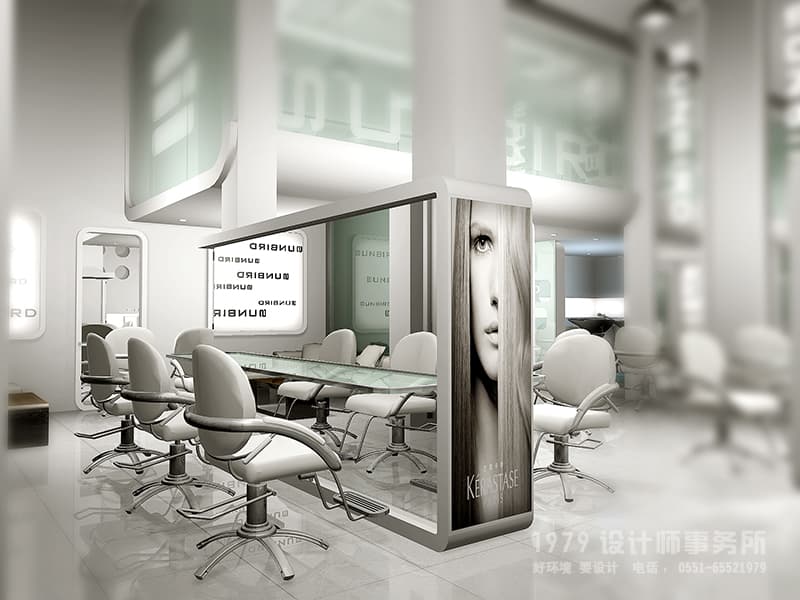 別致的理發(fā)店理發(fā)區(qū)域裝修設(shè)效果圖