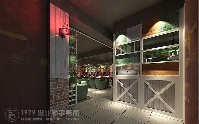 合肥飛云網咖入口處裝修效果圖