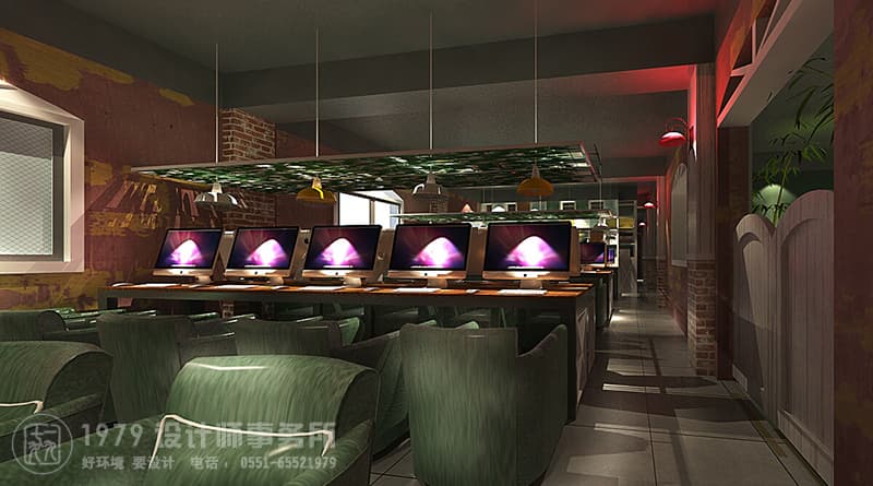 合肥網咖裝修效果圖