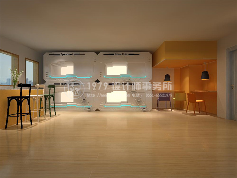 合肥太空艙賓館設(shè)計效果圖