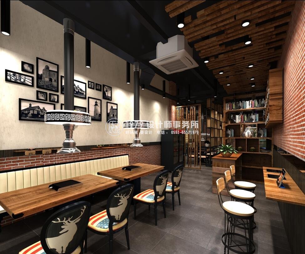 合肥燒烤店設(shè)計效果圖